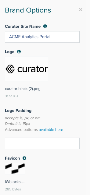 Logo and Favicon Settings